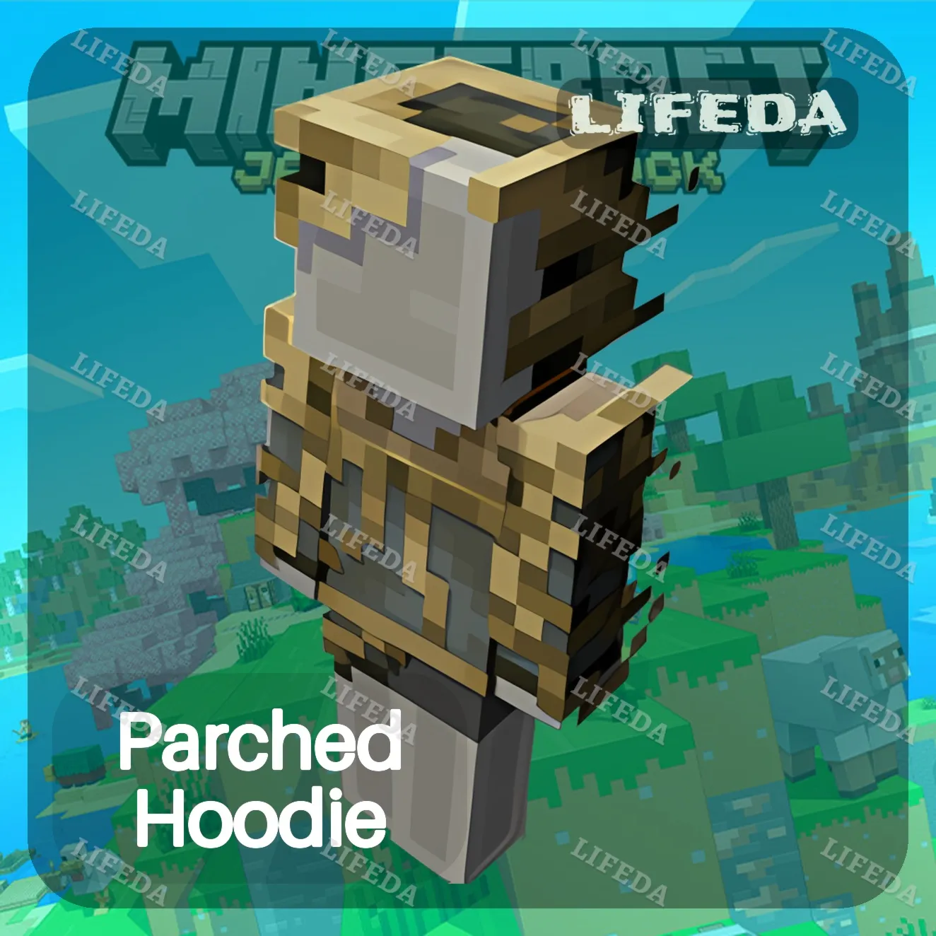 MINECRAFT ⛏️【Parched Hoodie】🧱SKIN • TWITCH DROPS • JAVA &amp; BEDROCK•GLOBAL