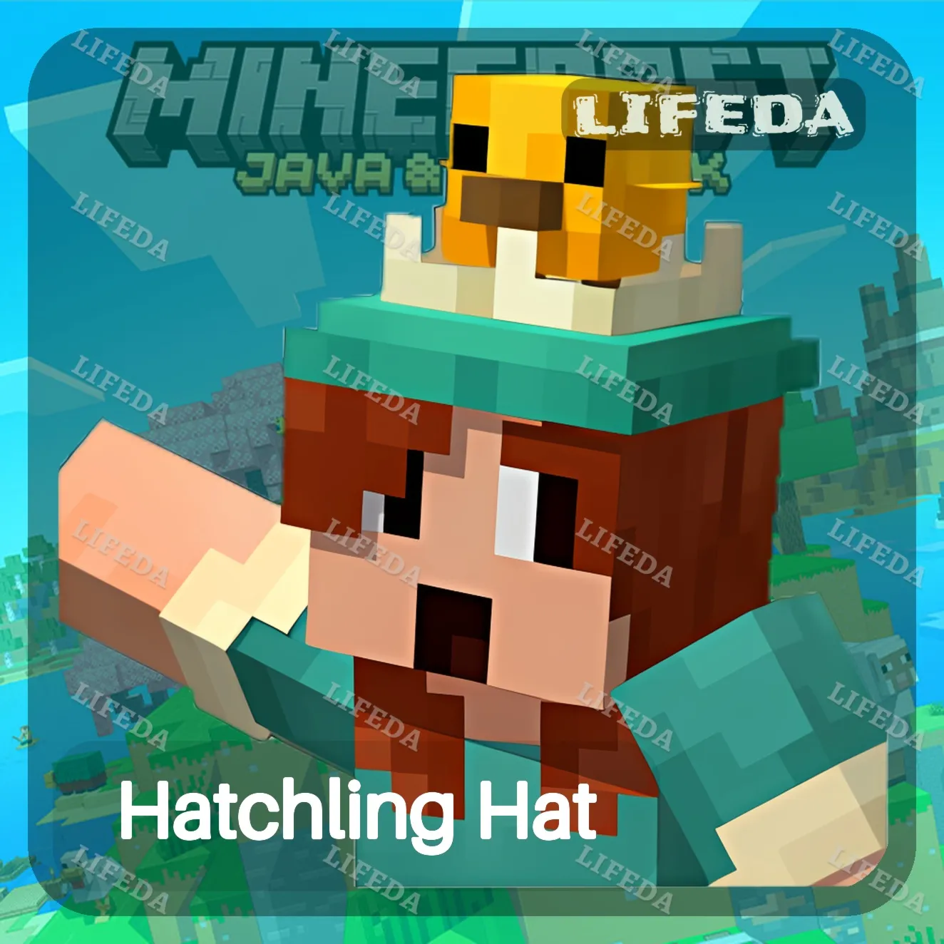 MINECRAFT ⛏️【Hatchling Hat】🧊SKIN • TWITCH DROPS • JAVA &amp; BEDROCK•GLOBAL