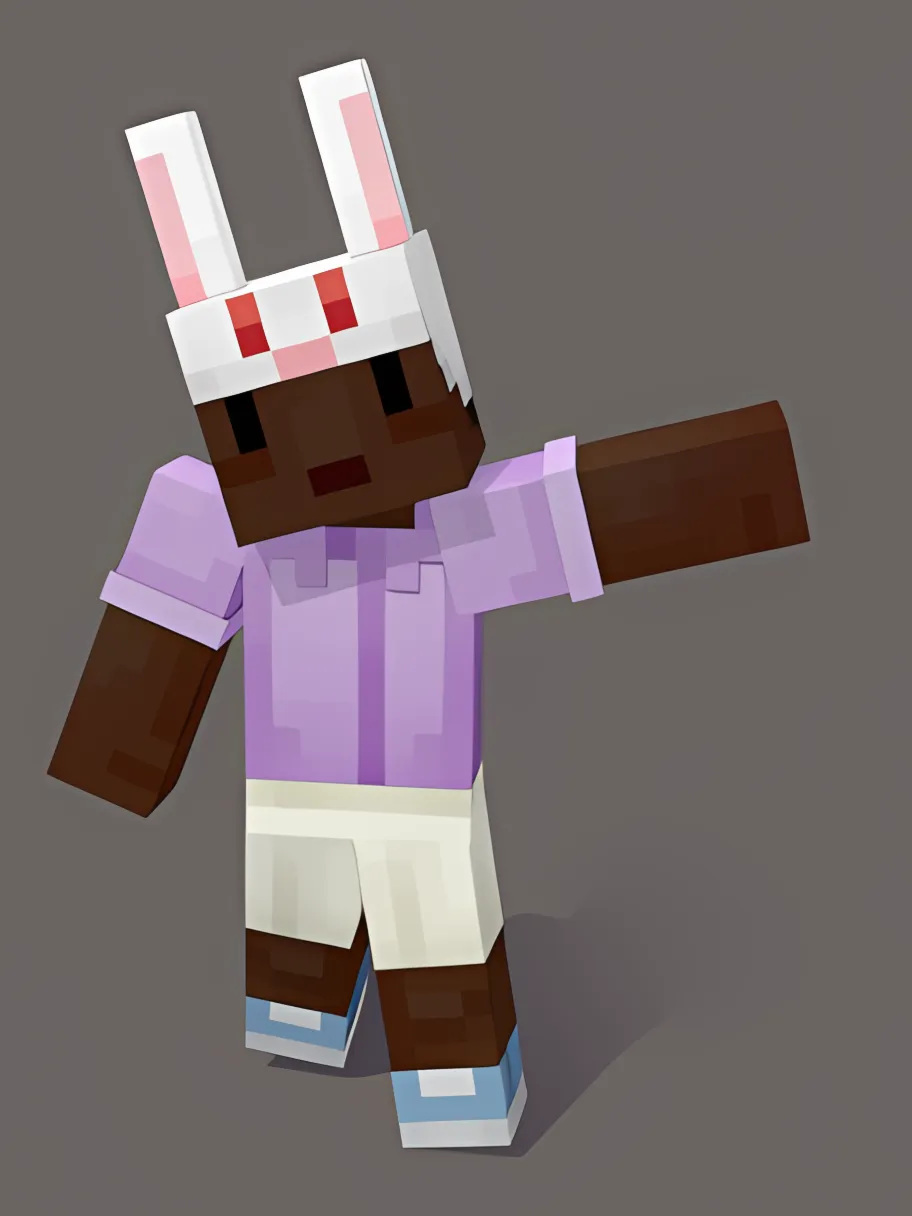 МАЙНКРАФТ 🪓【Bunny Beanie】🏰СКИН • ТВИЧ ДРОПЫ / ДРОПСЫ • JAVA &amp; BEDROCK•GLOBAL