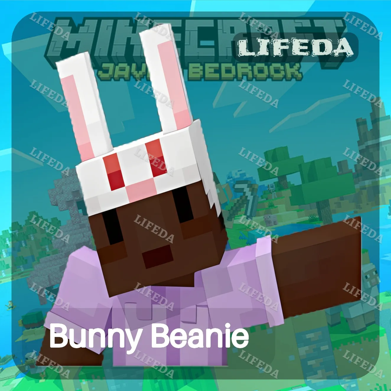 МАЙНКРАФТ 🪓【Bunny Beanie】🏰СКИН • ТВИЧ ДРОПЫ / ДРОПСЫ • JAVA &amp; BEDROCK•GLOBAL