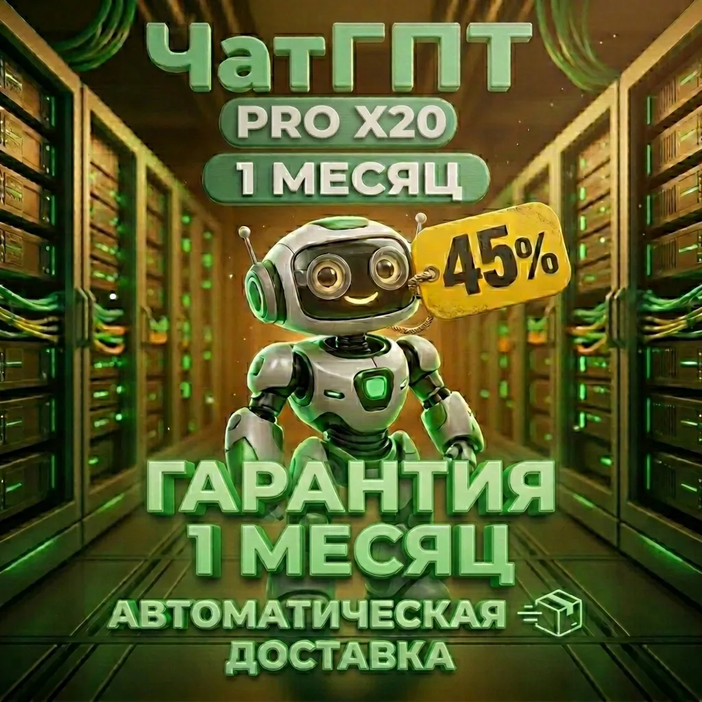 CHATGPT PRO x20 | 1 месяц | ГПТ 5.5 + кодекс | ЧАТ ГПТ ПРО  x20