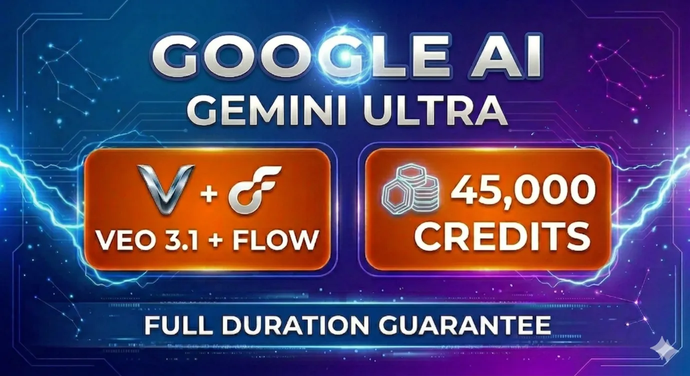 Gemini AI Ultra + Veo 3.1 + Flow 45K —  Полная гарантия