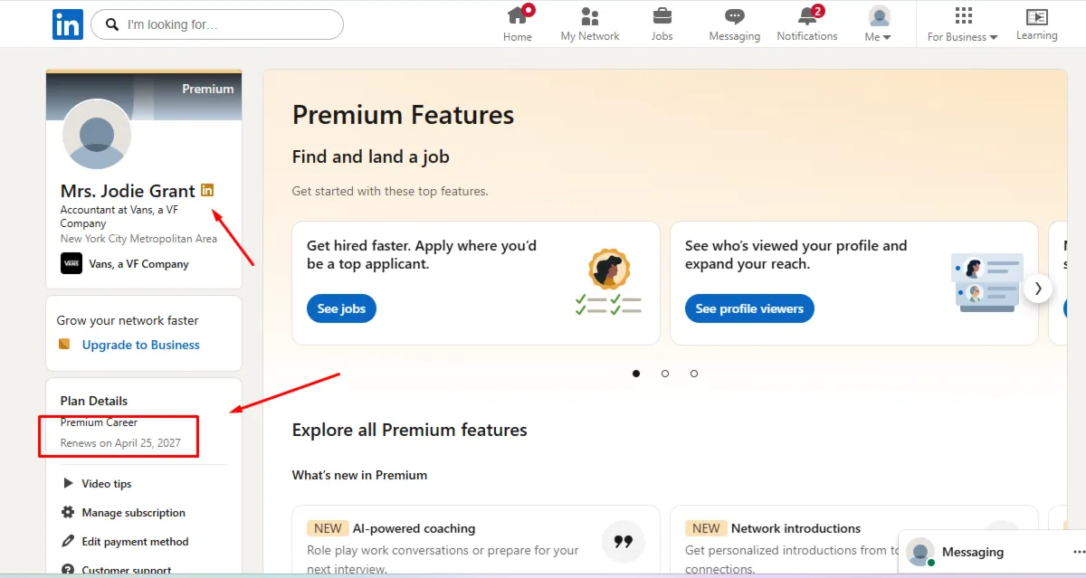 LinkedIn Premium All Plans 1 Year | Career, Business, Sales &amp; Recruiter