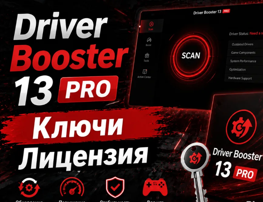 ✅ Driver Booster 13 Pro✅ Лицензия ✅ Автовыдача✅