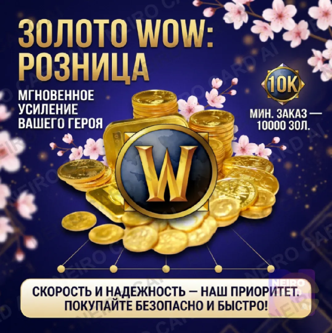 WOW Gold (RU/EU): СБП, мгновенная доставка