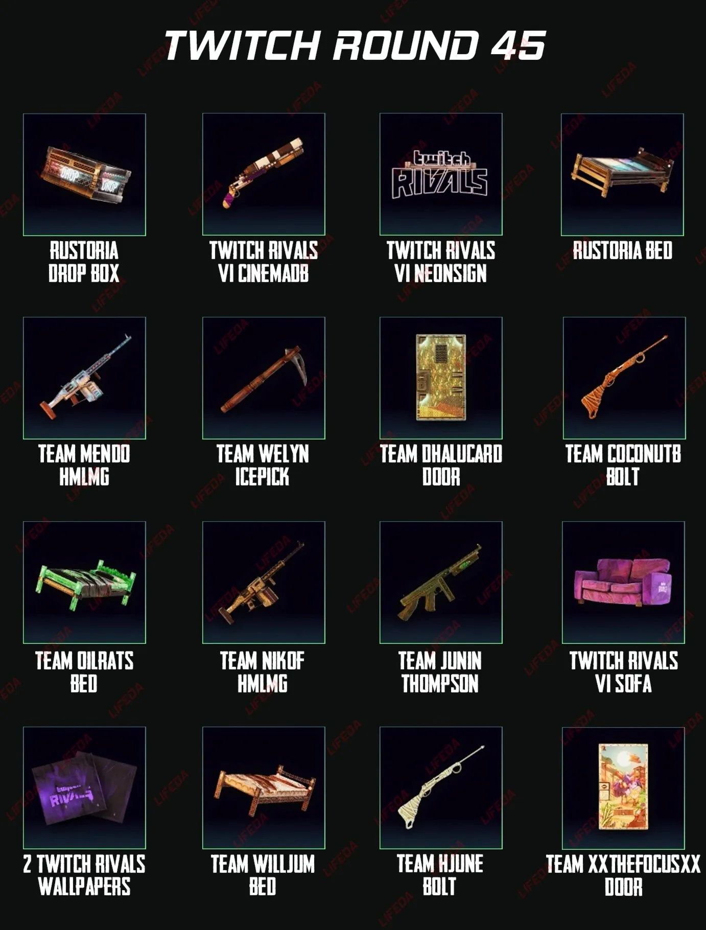 RUST 🌲【TWITCH DROPS】⛏️Round 45 • 17+ REWARDS • SKINS • ITEMS