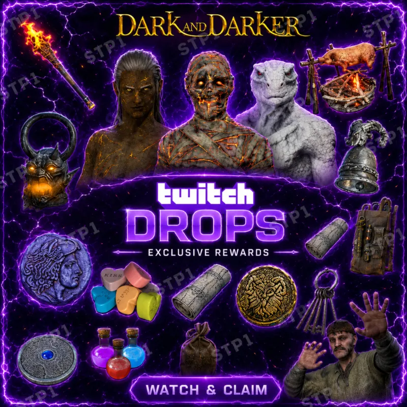 Dark and Darker Scorched Mummy Undead Elf Demon Lantern Skin Twitch Drop