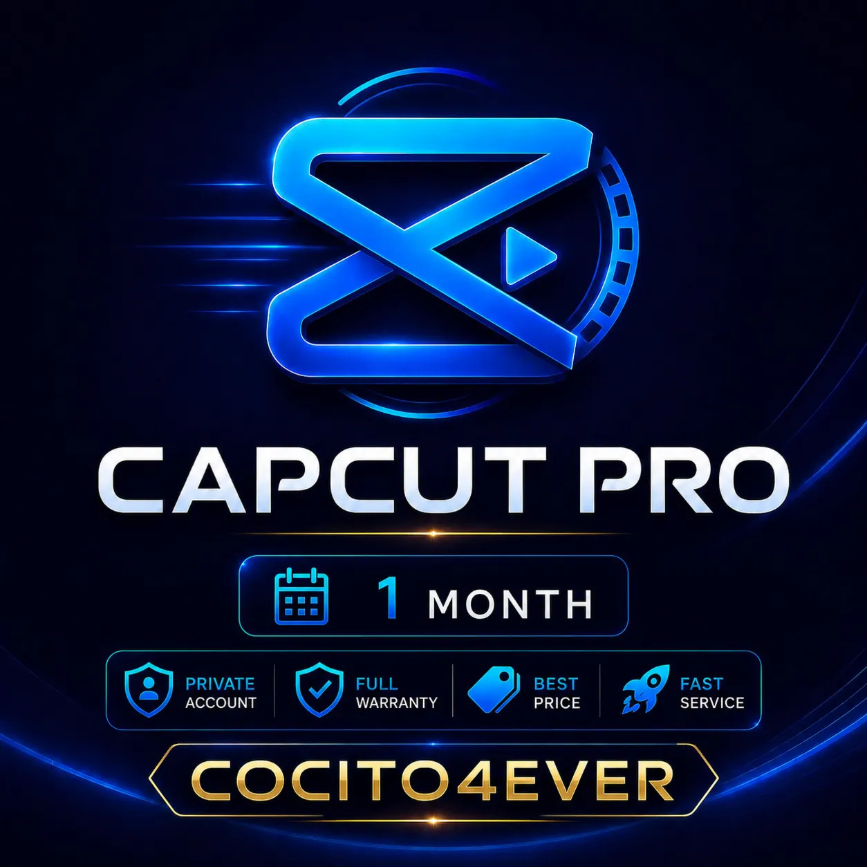 Аккаунт CapCut Pro на 1 месяц — приватный аккаунт