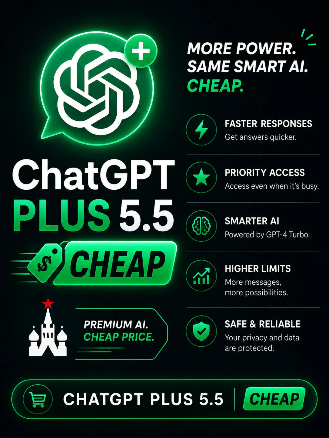 CHATGPT PLUS (GPT-5.5) - PRIVATE ACCOUNT + AUTO DELIVERY