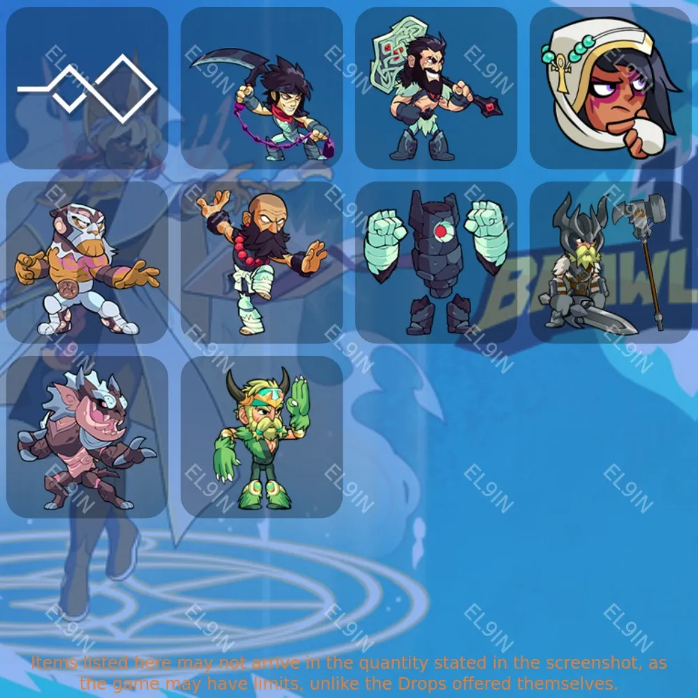 🧨Brawlhalla🎮Твич Дропсы⭐10 предметов + 🎁