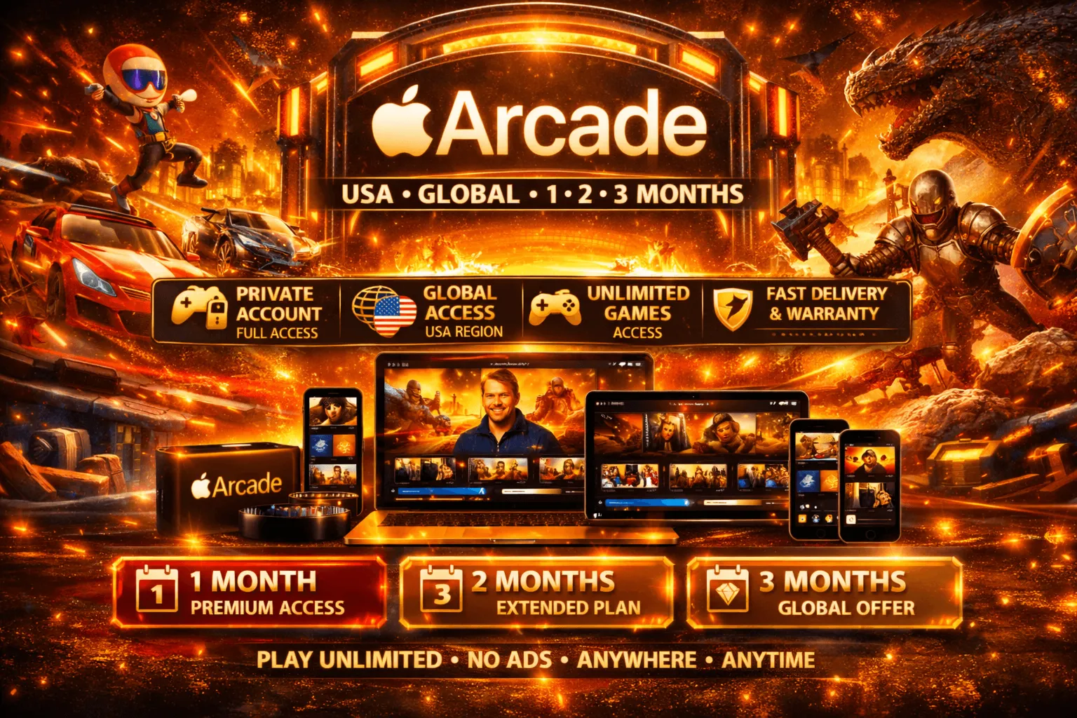 💥Apple Arcade🎮 аккаунтн 🎲ГЛОБАЛЬНЫЙ 2/ 3месяца💥ИНДИВИДУАЛЬНЫЙ 🔥 Личный счет ★💯