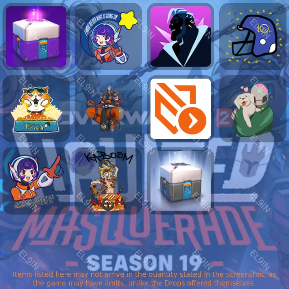 ?Overwatch 2?Твич Дропсы?16 предметов + ?