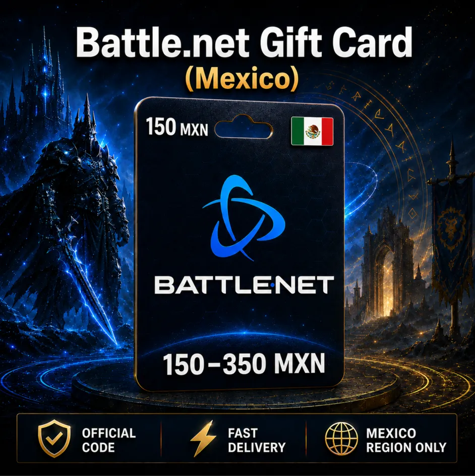 Battle.net Gift Card (Мексика) 150–350 MXN | Код пополнения