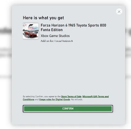 🎮 FORZA HORIZON 6 🔑 DLC: Toyota Sports 800 Fanta Edition 1966 (XBOX/PC)