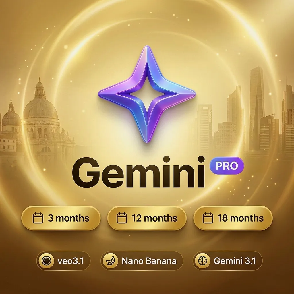 Google AI PRO 18 Месяцев на Вашем Аккаунте |Gemini 3.5 •5TB •Veo 3.1 •Nano Banana Pro