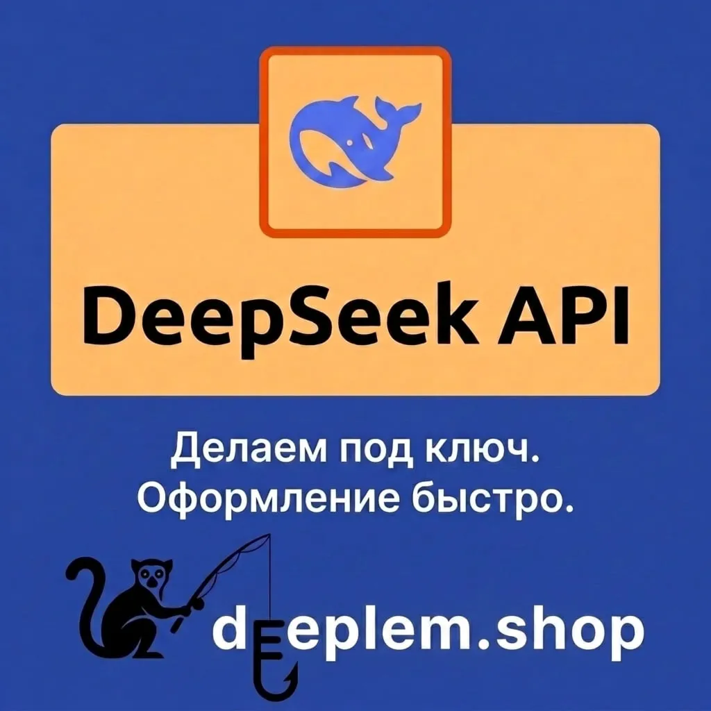 Пополнение баланса DeepSeek API «Под ключ». Любая страна, включая РФ