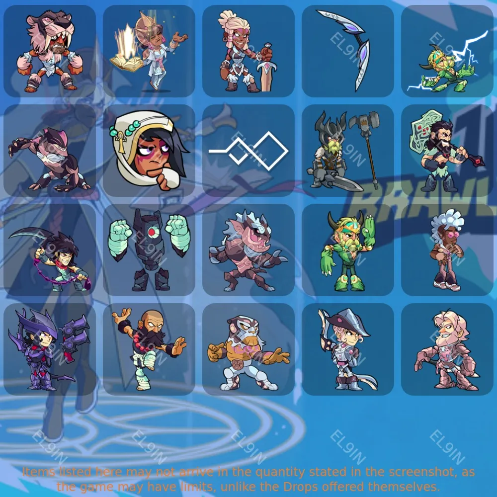 BrawlhallaТвич Дропсы20 предметов + 