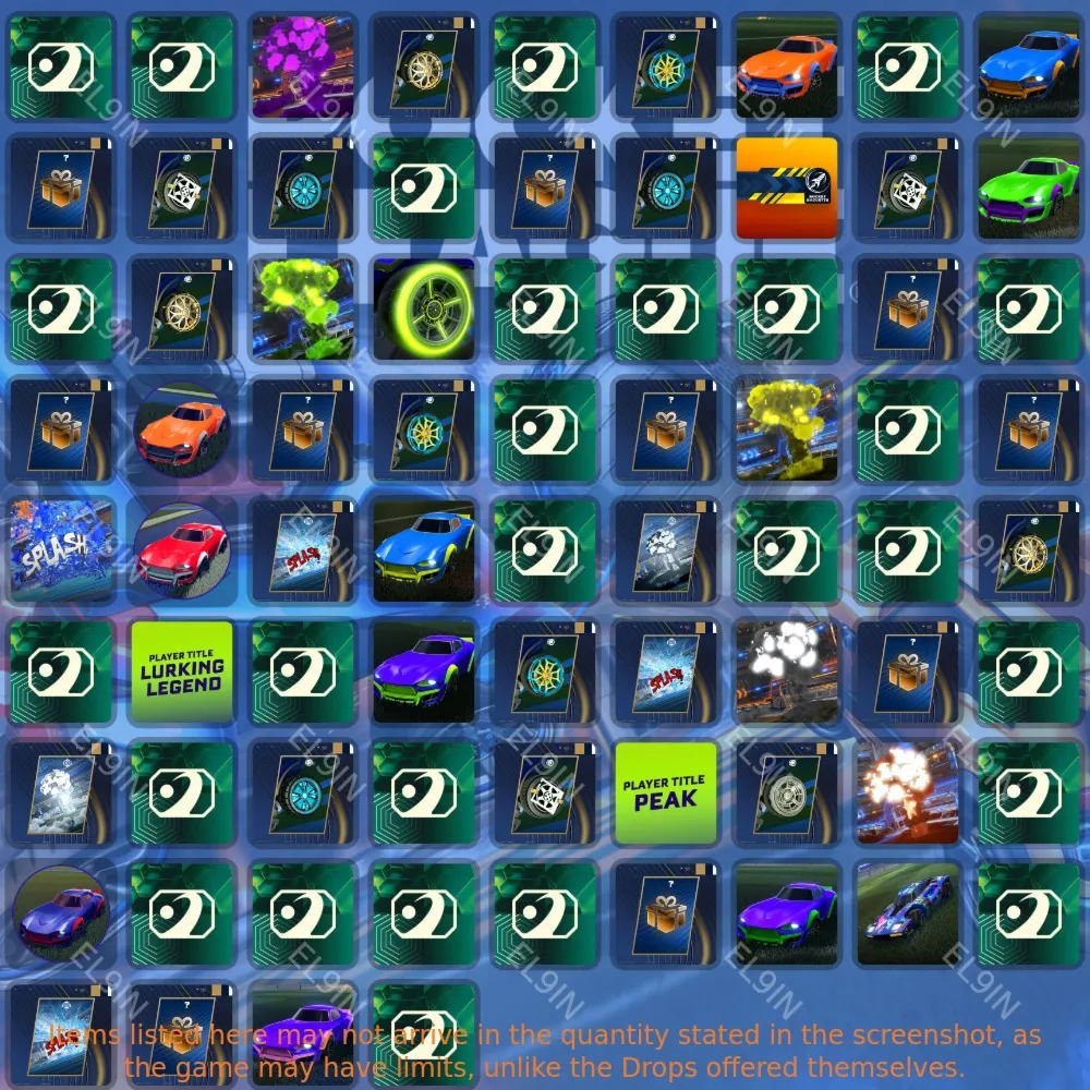 ✅Rocket League🏆Twitch Drops🎈76 items + 🎁