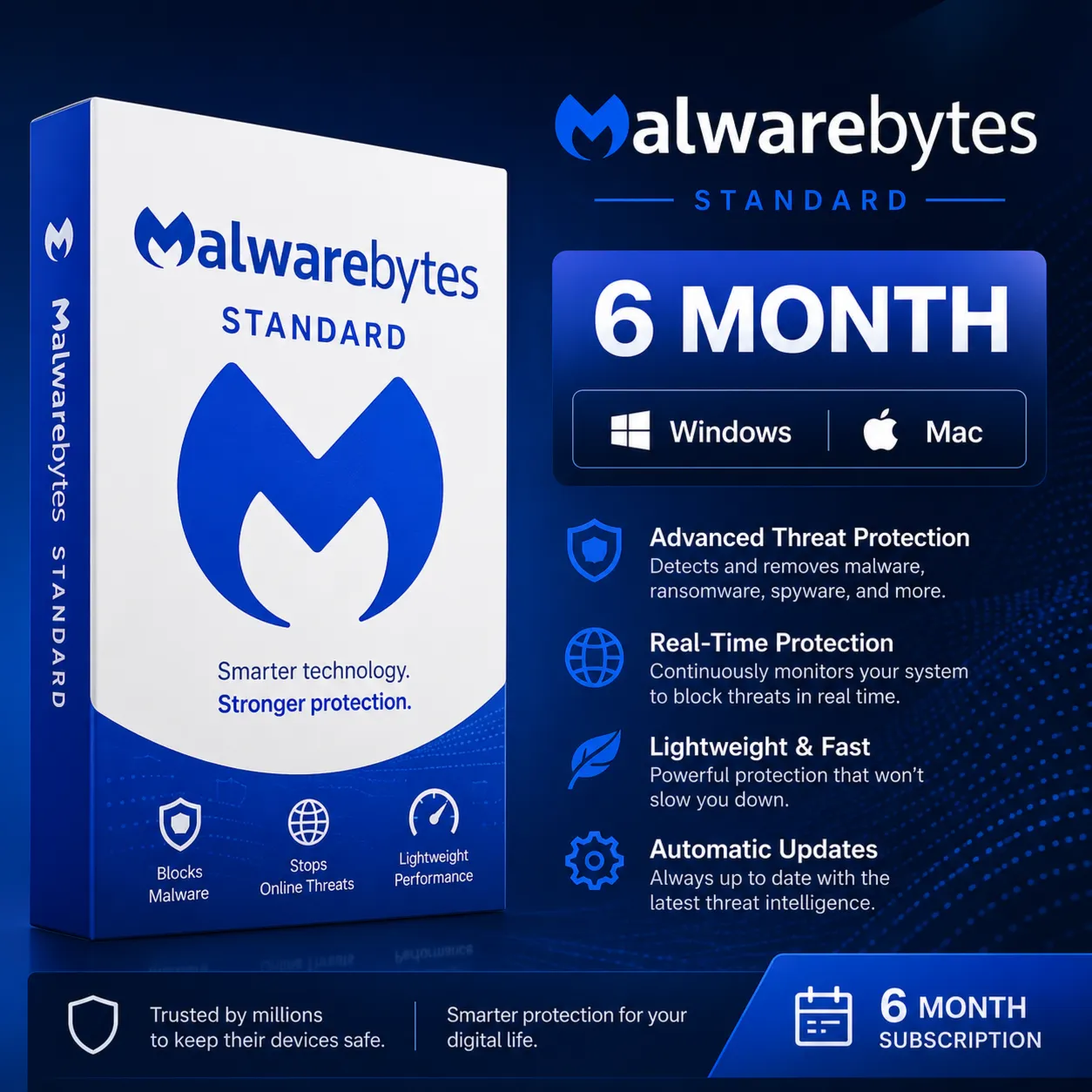 Malwarebytes Standard (6 месяцев) Windows, Mac