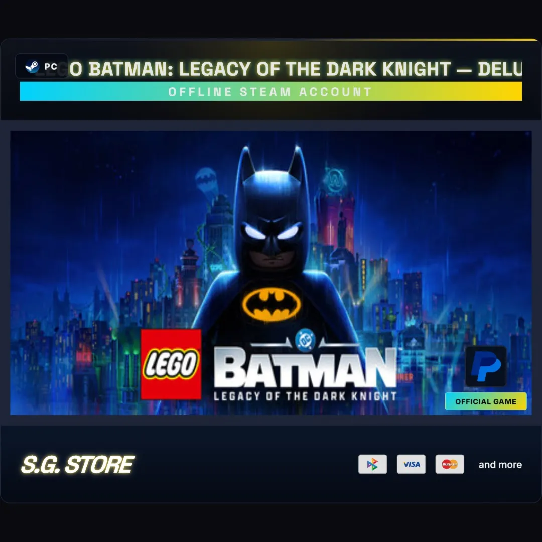  LEGO Batman: Legacy of the Dark Knight — Deluxe Edition Steam Offline Instant Ship