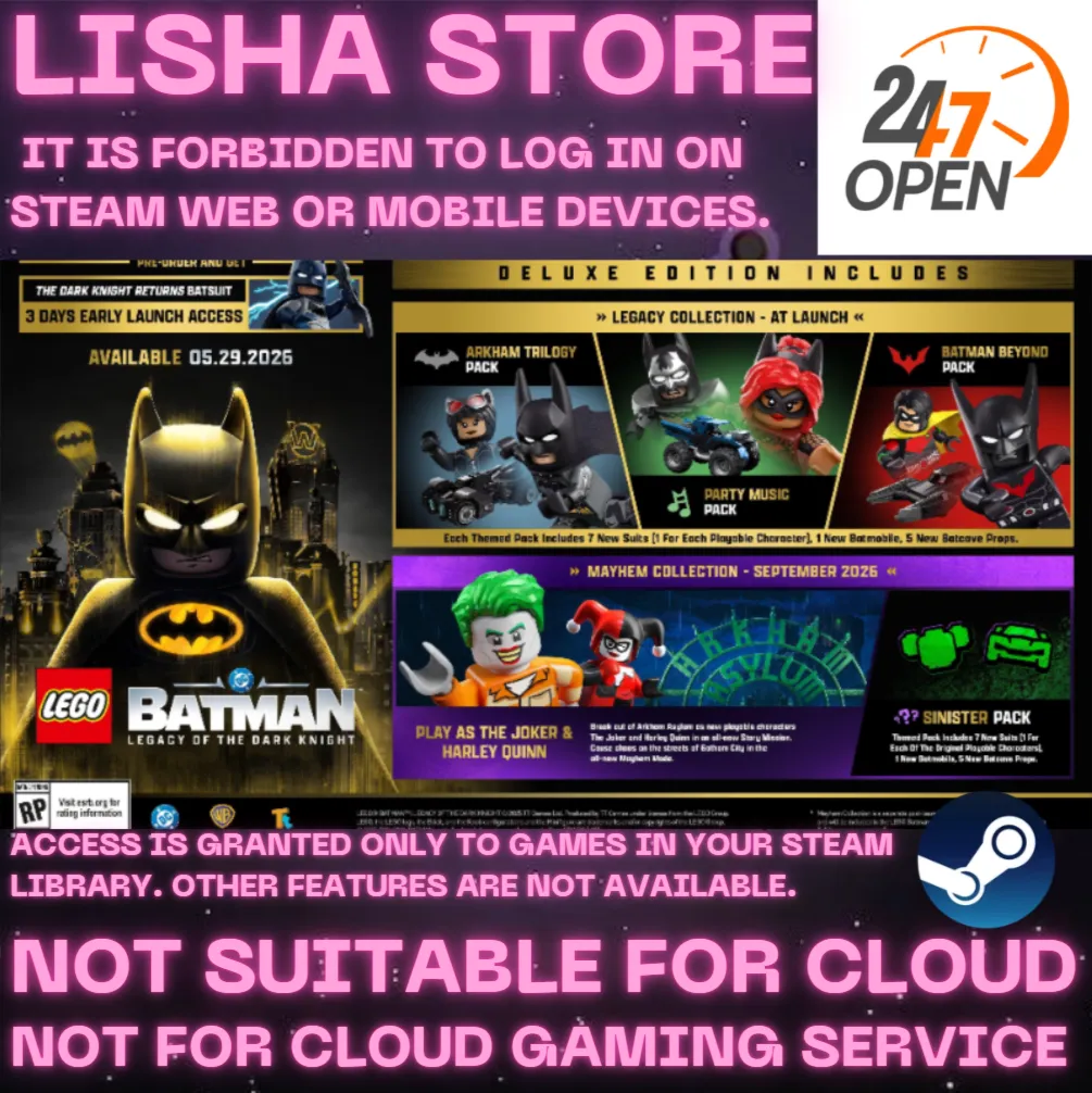 LEGO Batman: Legacy of the Dark Knight Deluxe Edition Стим Оффлайн На 30 или 90 дней