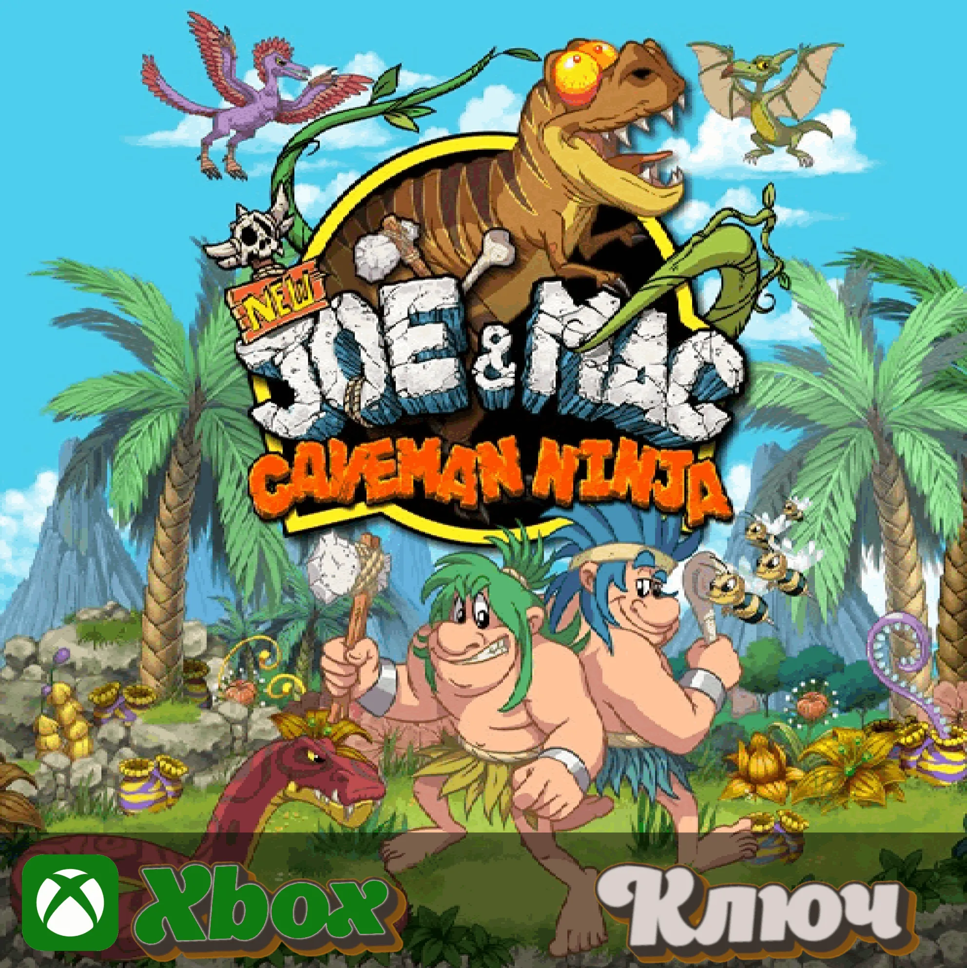   NEW JOE & MAC - CAVEMAN NINJA XBOX КЛЮЧ