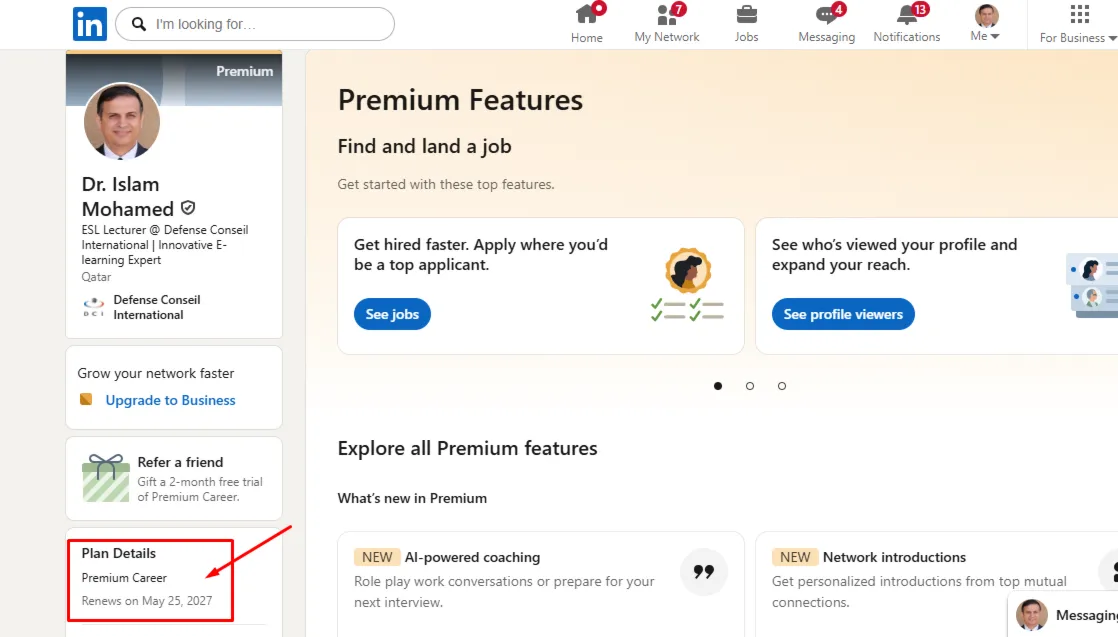 LinkedIn Premium 12M + Gifts 12M lovable + 3M Notion business + 3M NordVPN| Hot Offer