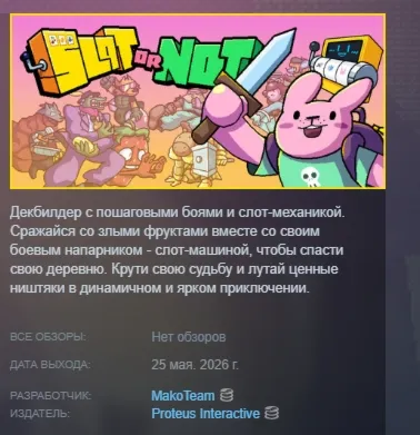 Slot or Not АВТОДОСТАВКА STEAM РОССИЯ