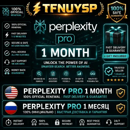 ⚡ Perplexity Pro 1 месяц | 100% официально | Быстрая доставка и гарантия