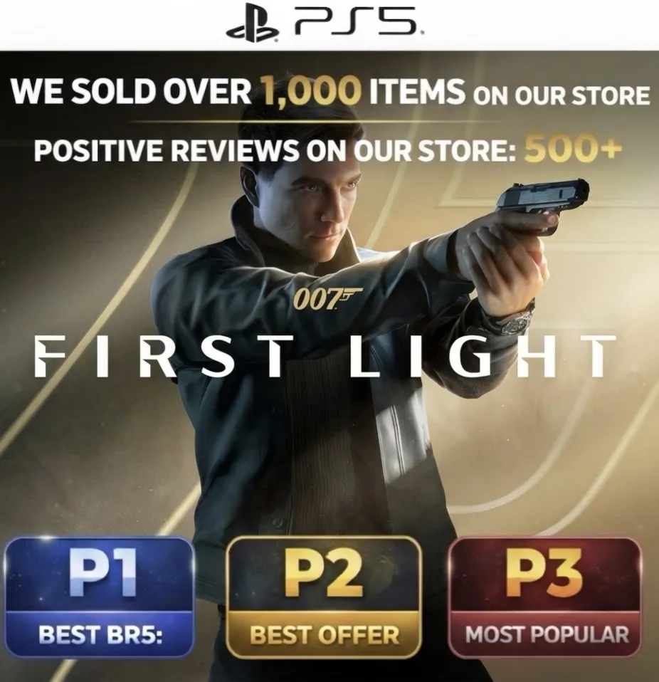 007 First Light PS5 | ✅ Rent | 🔥SHARED ONLINE | Offline 30 Days ⭐️