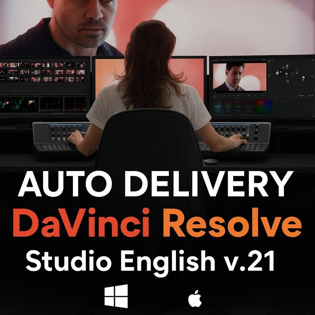 DaVinci Resolve Studio 21 Lifetime для видеомонтажа | Полная Версия для Windows & Mac