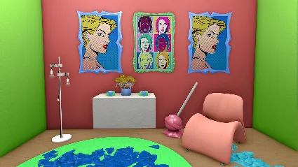 House Flipper - Pop Art Furniture Pack DLC EU Steam КЛЮЧ