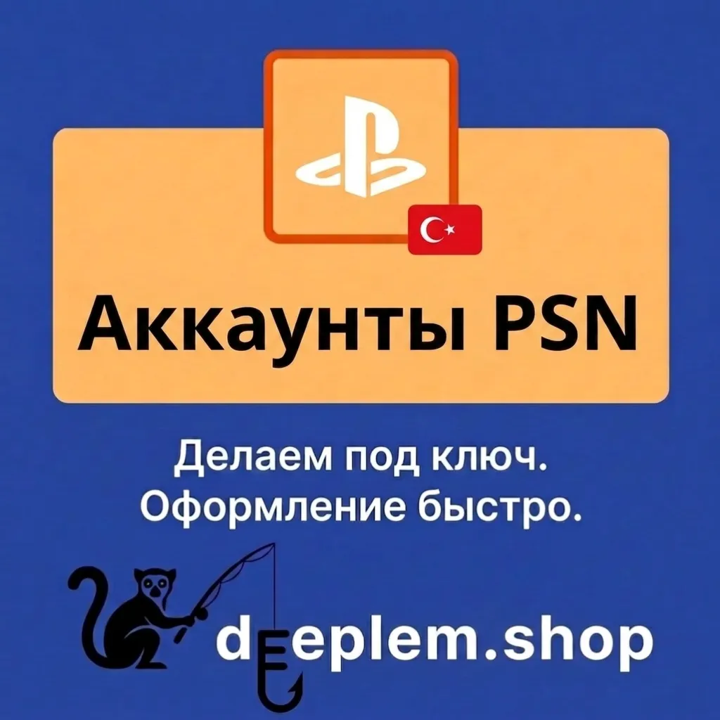 🇹🇷 Чистый аккаунт PlayStation Store (Турция) + Помощь с 2FA + Аккаунт с бонусом