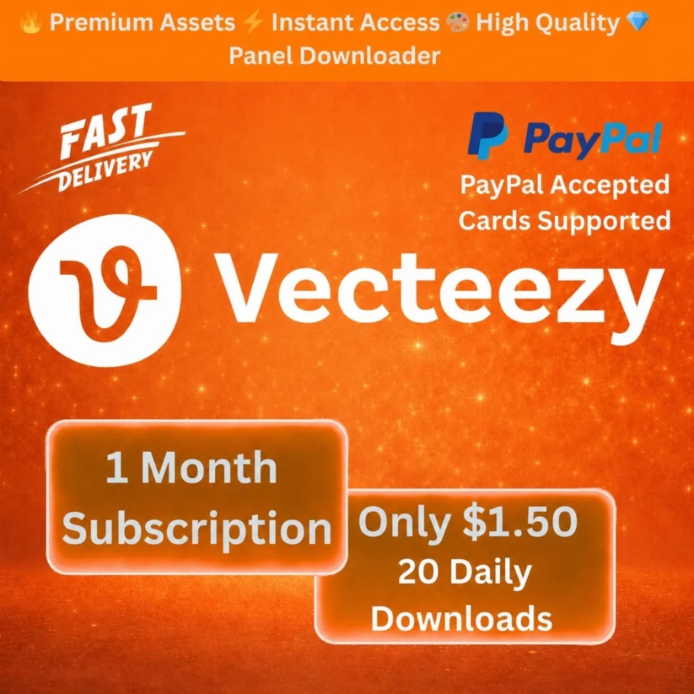 Vecteezy 1 Month - Downloader Panel - 20 Daily Downloads - Auto Delivery