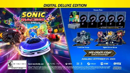 Sonic Racing: CrossWorlds Deluxe Edition Steam КЛЮЧ
