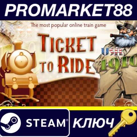 Ticket To Ride: Classic Edition - USA 1910 DLC Steam КЛЮЧ