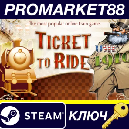 Ticket To Ride: Classic Edition - USA 1910 DLC Steam КЛЮЧ