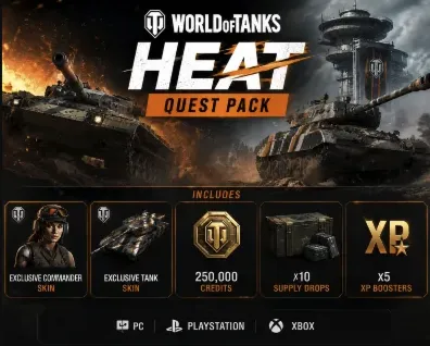 Ключ к набору заданий «World of Tanks: HEAT» • Глобальная версия • PC/PS4/XBOX