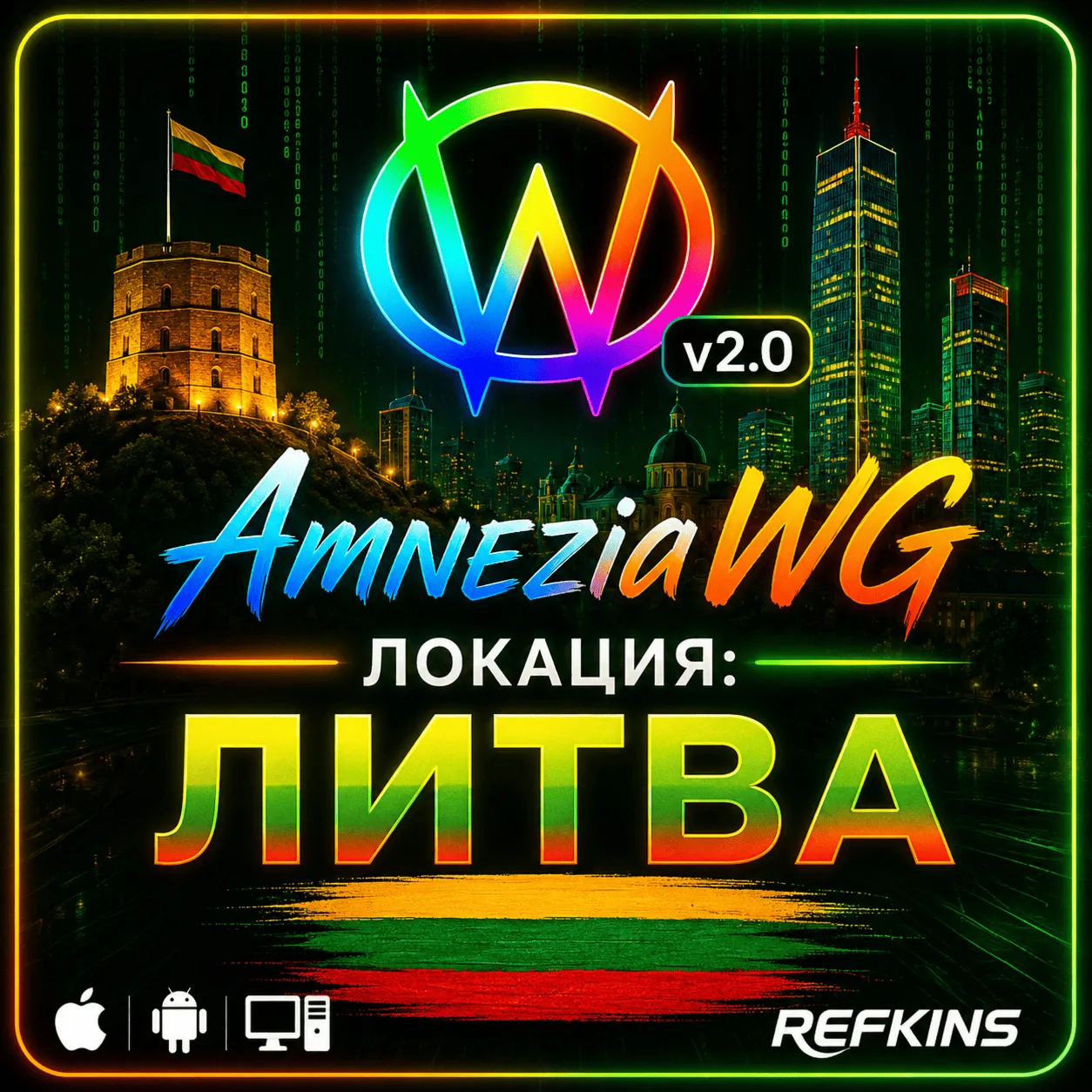 VPN AMNEZIA 2.0 PRIVATE LITHUANIA AMNEZIAWG UNLIMITED PREMIUM ROUTER KEENETIC MICROTI