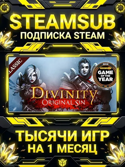 Divinity: Original Sin (Classic) + тысячи оффлайн игр — STEAMSUB подписка Steam на 1