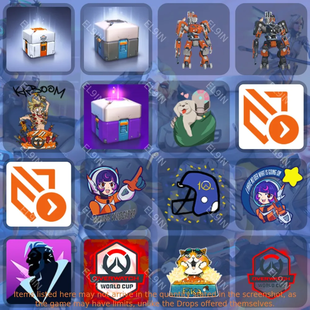 🥇Overwatch 2⭐Твич Дропсы📈16 предметов + 🎁