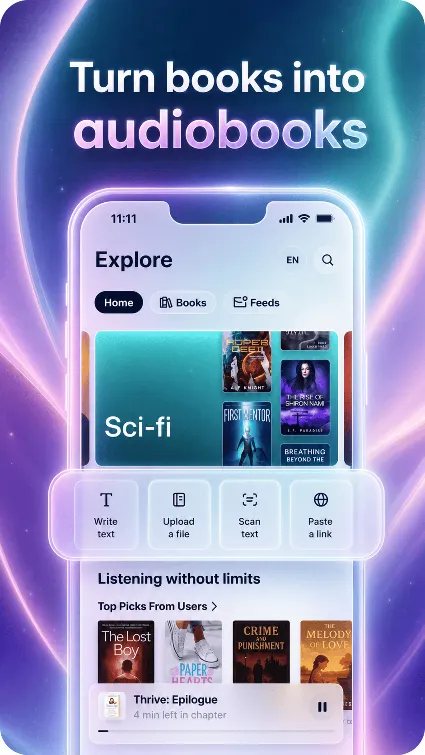 ElevenReader Ultra | 12 месяцев | Собственный аккаунт | Более 800 голосов + 32 языка