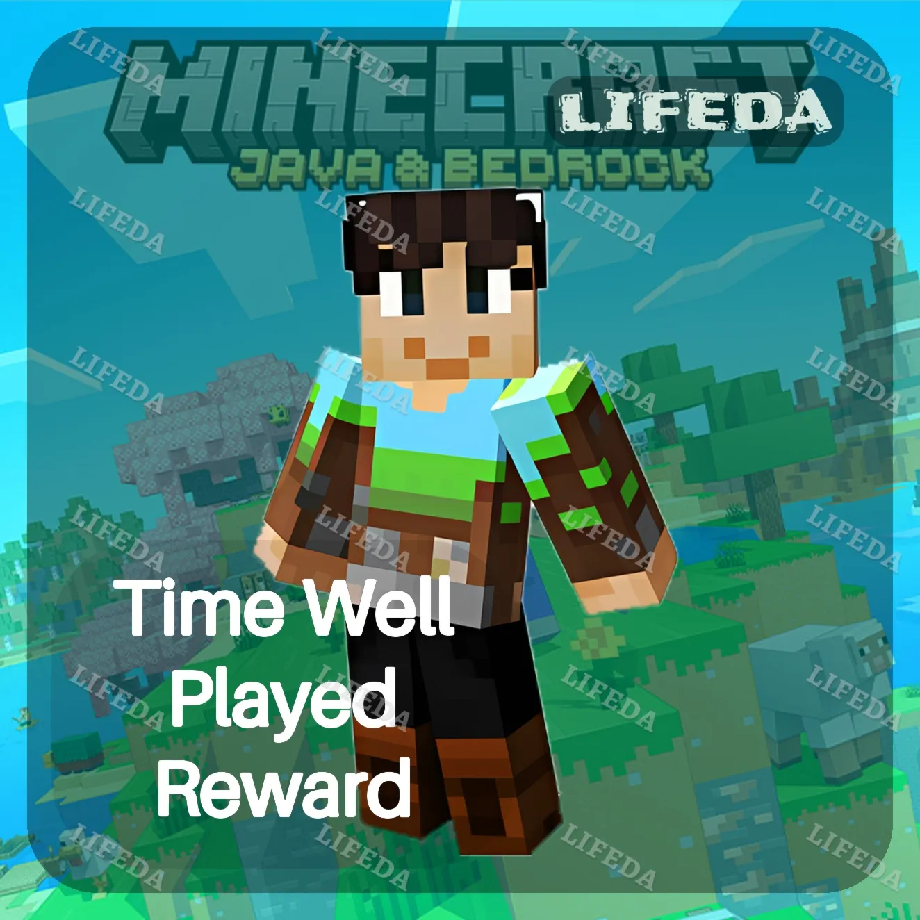 МАЙНКРАФТ ????【Time Well Played Reward】СКИН • ТВИЧ ДРОПЫ/ДРОПСЫ•JAVA & BEDROCK•GLOBAL