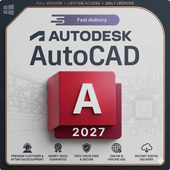 Autodesk AutoCAD License Key 3 Years | 2027 / 2026 / 2025 / 2024 | Fast Delivery