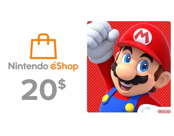 Подарочная карта Nintendo eShop на 20 долларов США