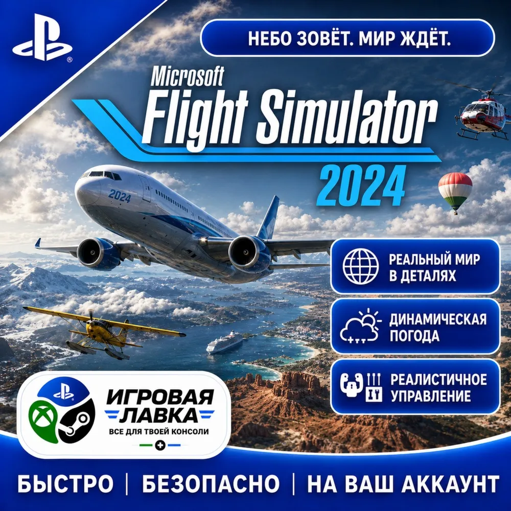 Microsoft Flight Simulator 2024 | Playstation | PS5 | Турция | Украина | Индия