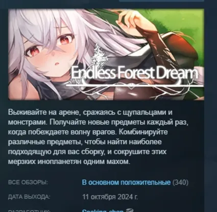 Endless Forest Dream АВТОДОСТАВКА STEAM РОССИЯ