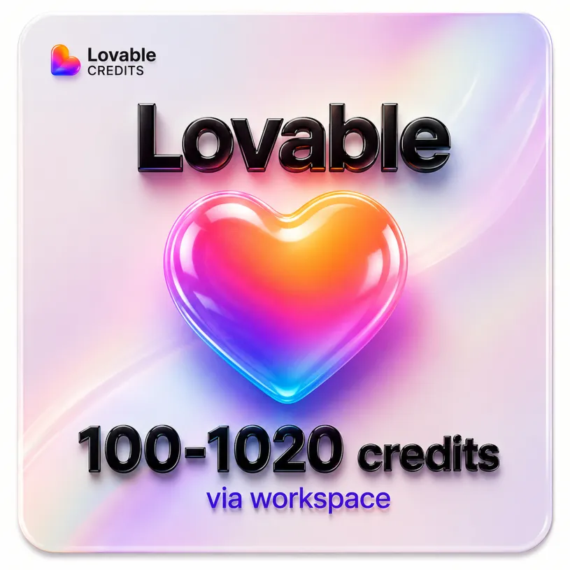 Lovable 100-1020 credits via workspace
