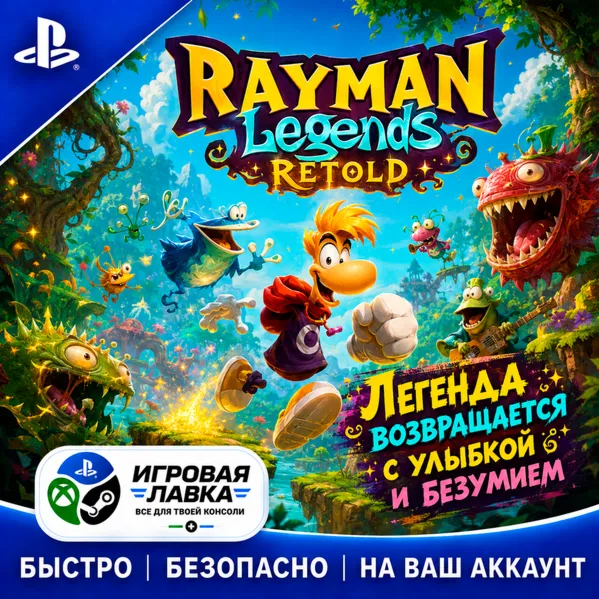 Rayman Legends Retold | Playstation | PS5 | Турция | Украина | Индия