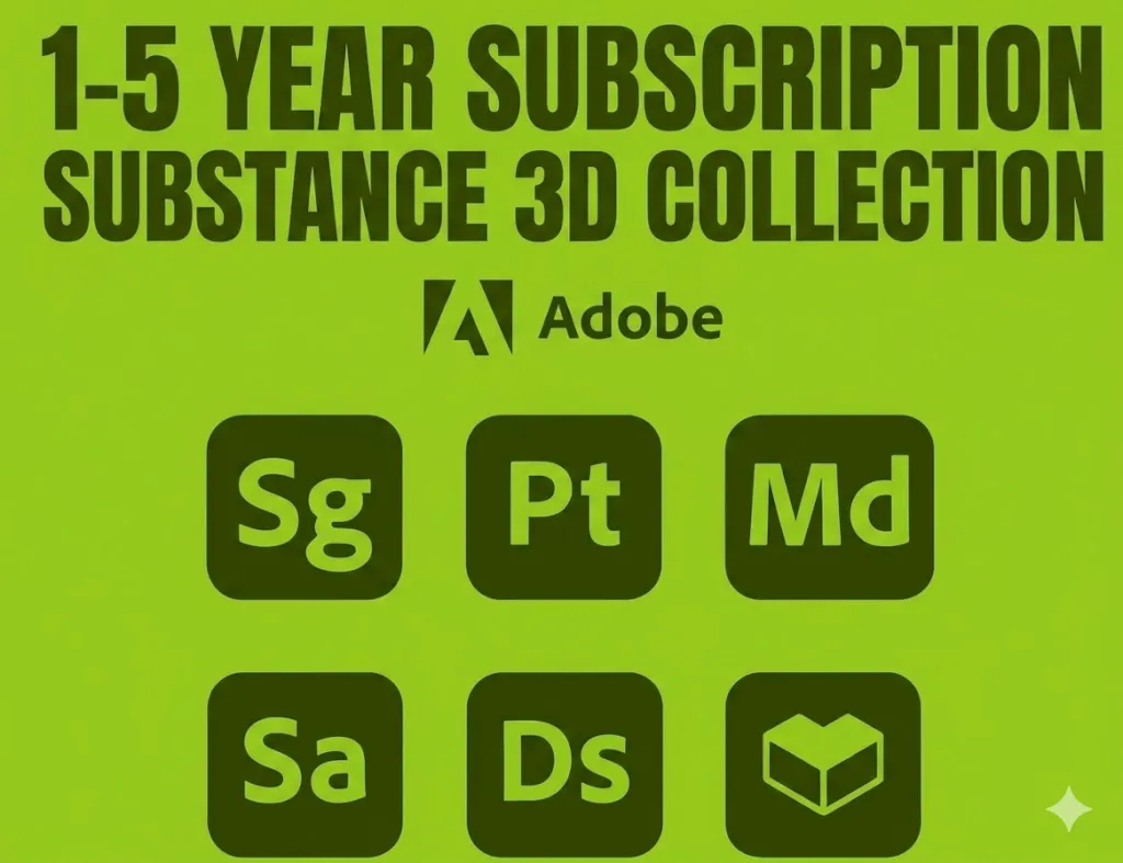ADOBE SUBSTANCE 3D COLLECTION 1-5 YEAR KEY  (Global)